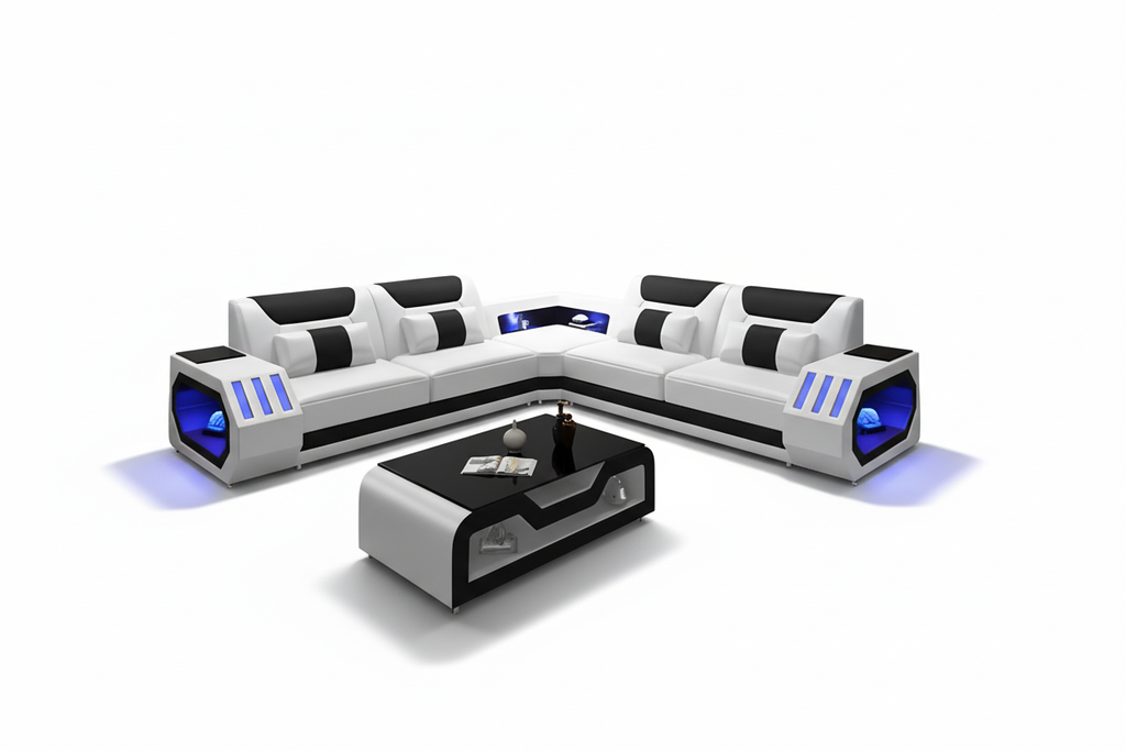 Black & White Sectional - Studio