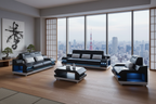 Celsius Modern Leather Sofa Set - Tokyo Accurate