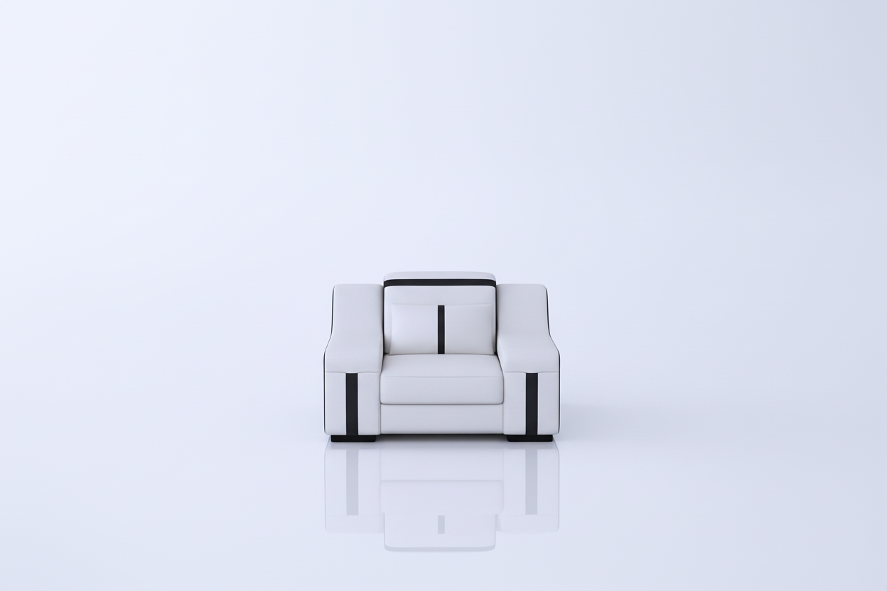 Lisa Leather Sofa Set - Armchair Only