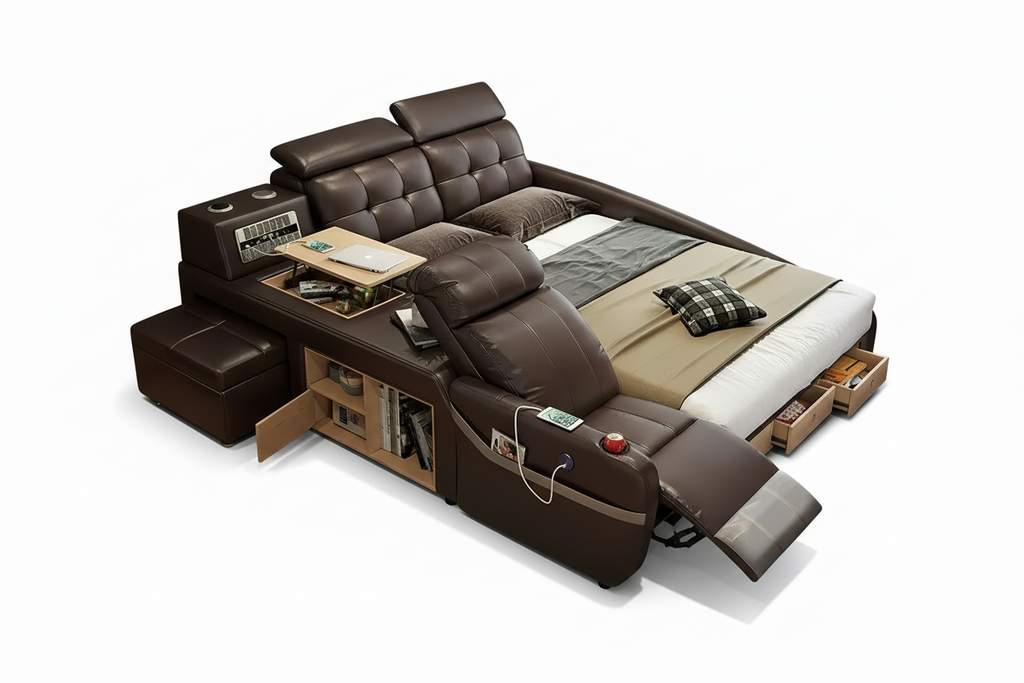 Monica Multifunctional Smart Bed - 侧面视角