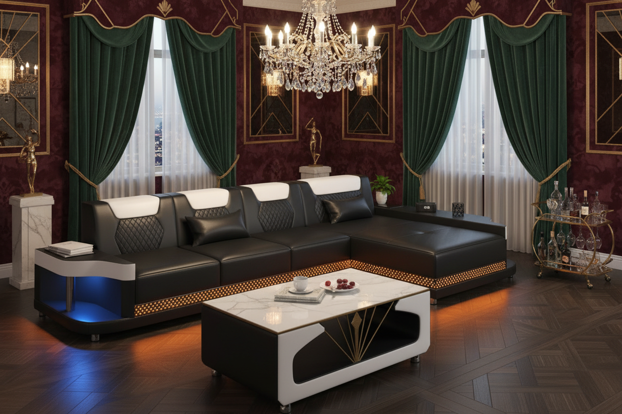 NEXA Compact Sectional - Art Deco