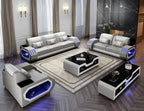 Omont 3-Piece Sofa Set with LED Lights | Modular Living Room Furniture