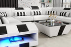 Cosmo XL U-Shape LED Sectional - Extra Large Party Couch for Big Spaces